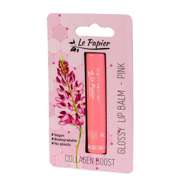 Balsam de buze lucios cu colagen - Pink