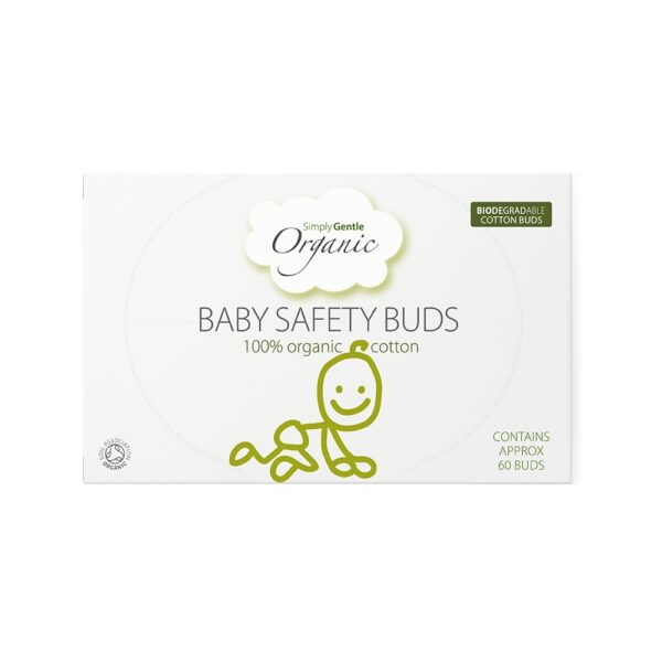 Betisoare urechi din bumbac organic cu opritor