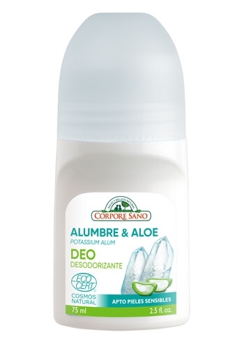 Deodorant roll-on cu alaun si aloe vera