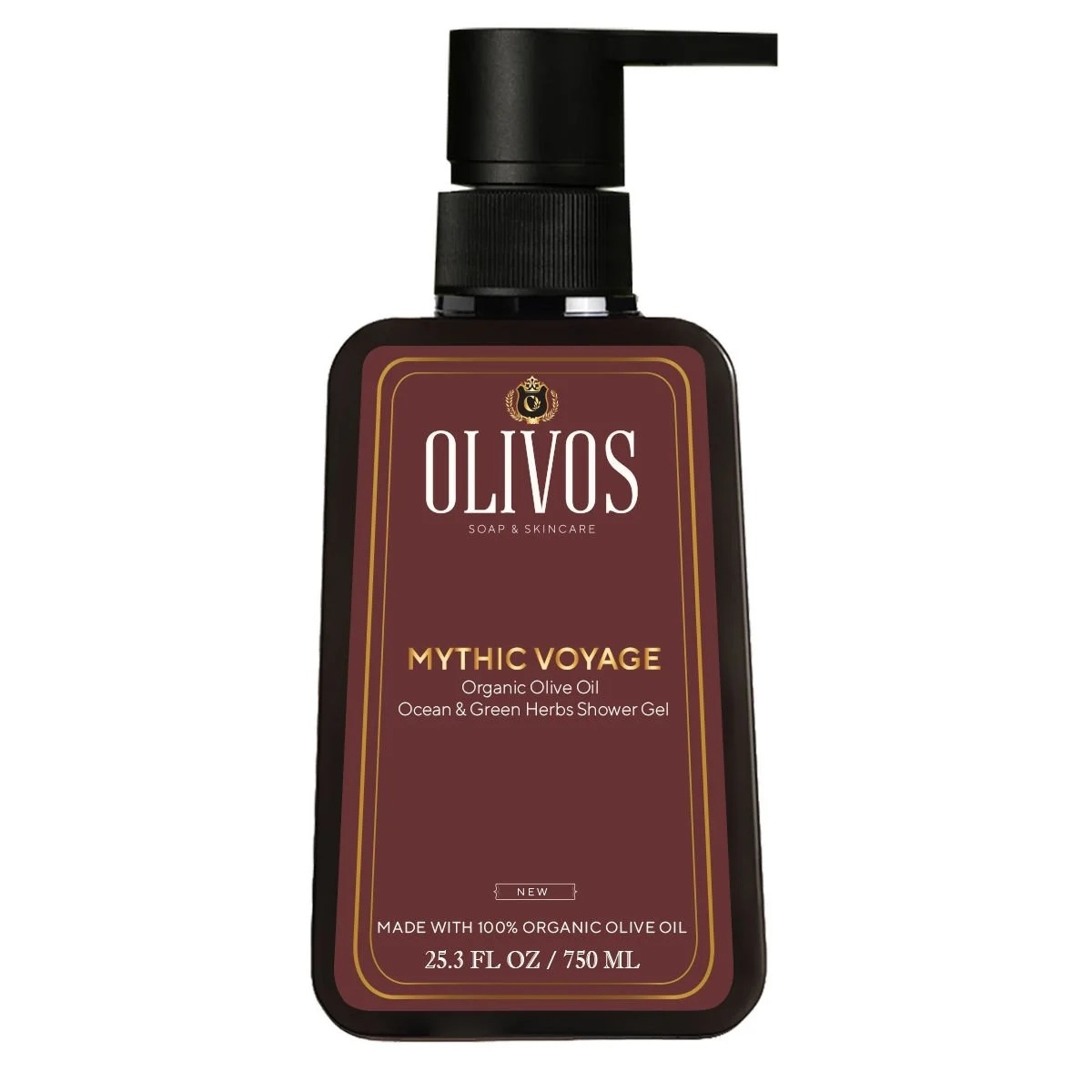 Gel de dus Mythic Voyage cu ulei de masline si parfum proaspat de ocean si plante verzi Gel de dus Mythic Voyage cu ulei de masline si parfum proaspat de ocean si plante verzi