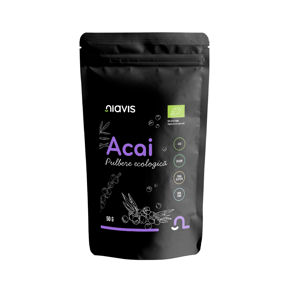 NiavisAcai-Pulbere-EcologicaBIO-50g Acai Pulbere Ecologica/BIO 50g