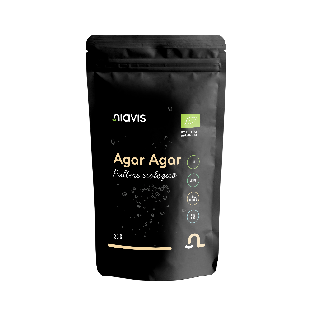NiavisAgar-Agar-Pulbere-Ecologica-BIO-20g Agar - Agar Pulbere Ecologica /BIO 20g