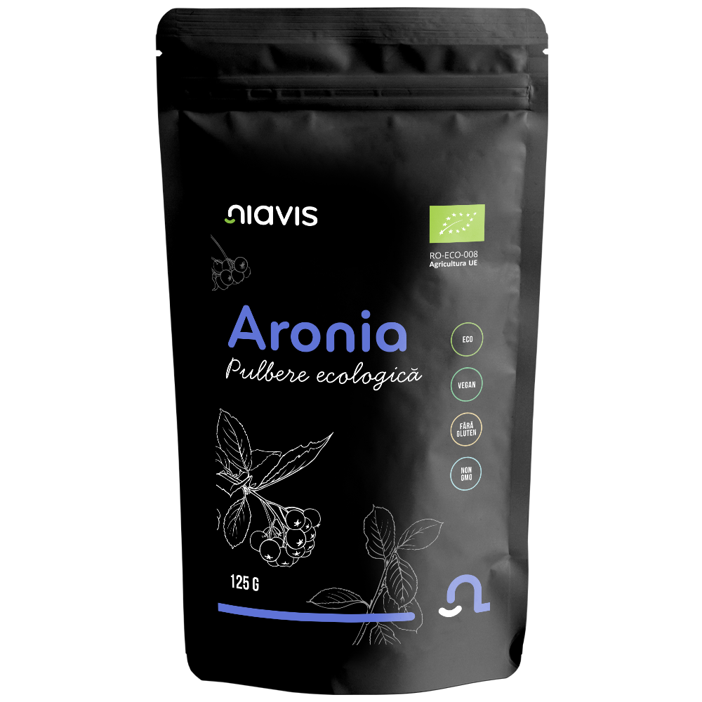 NiavisAronia-Pulbere-Ecologica-BIO-125g Aronia Pulbere Ecologica /BIO 125g
