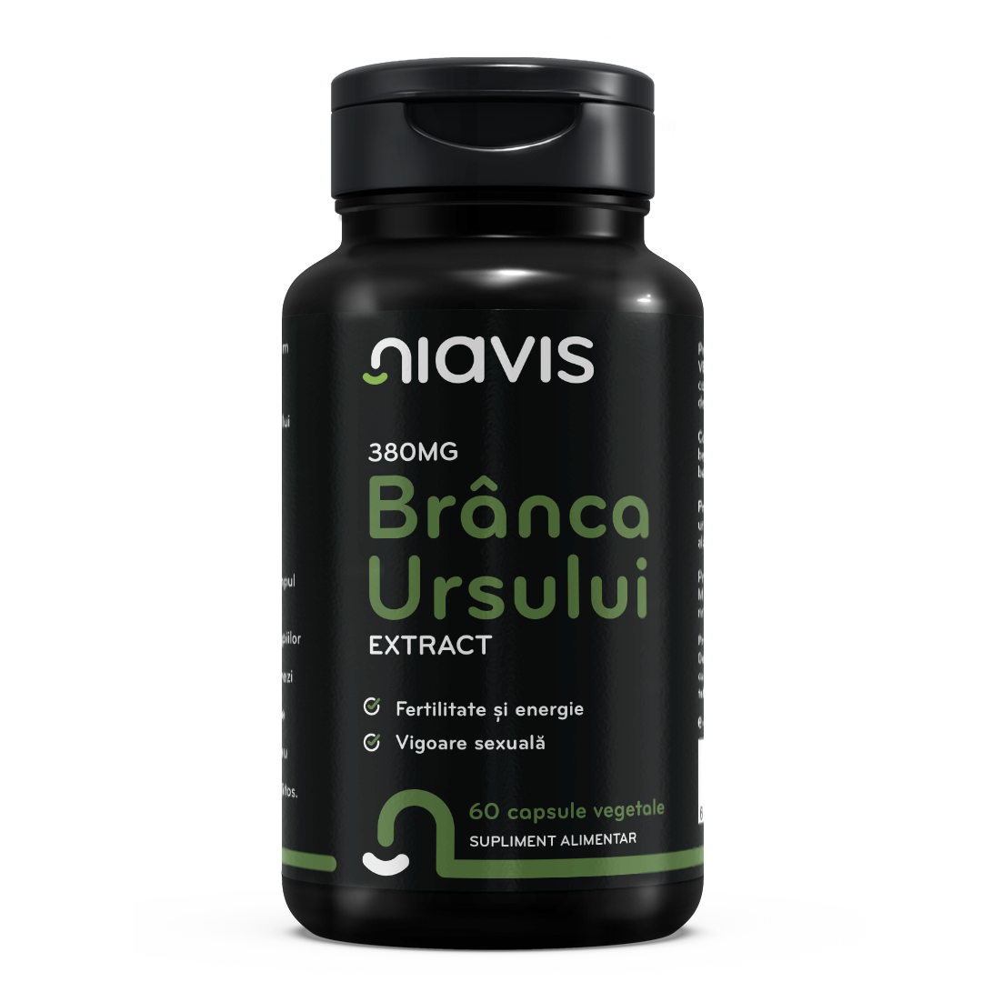 Branca Ursului Extract 380mg 60cps Branca Ursului Extract 380mg 60cps