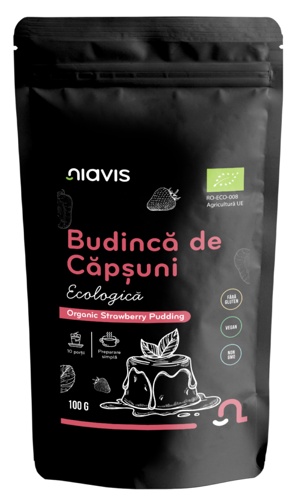 Budinca de Capsuni fara Gluten Ecologica/BIO 100g