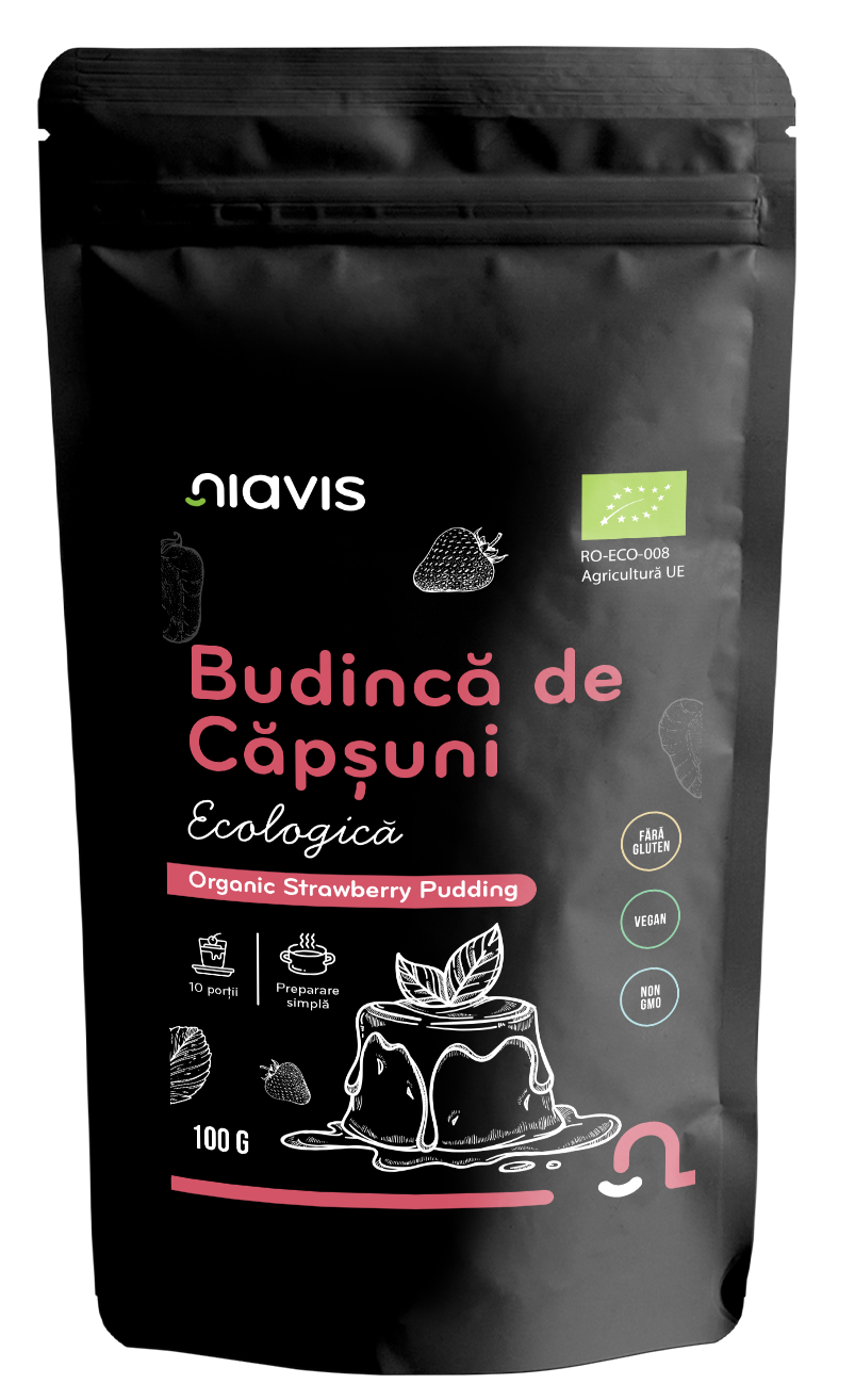 NiavisBudinca-de-Capsuni-fara-Gluten-EcologicaBIO-100g Budinca de Capsuni fara Gluten Ecologica/BIO 100g