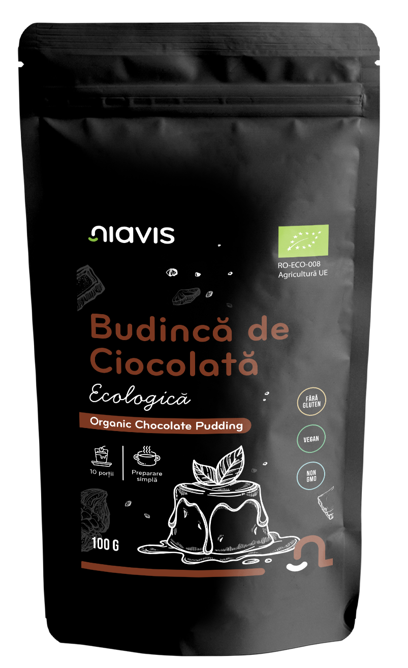 NiavisBudinca-de-Ciocolata-fara-Gluten-EcologicaBIO-100g Budinca de Ciocolata fara Gluten Ecologica/BIO 100g