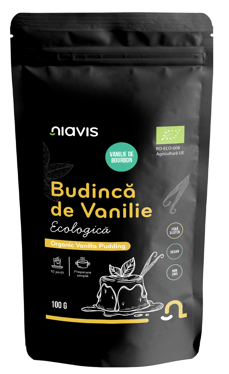 NiavisBudinca-de-Vanilie-fara-Gluten-EcologicaBIO-100g Budinca de Vanilie fara Gluten Ecologica/BIO 100g