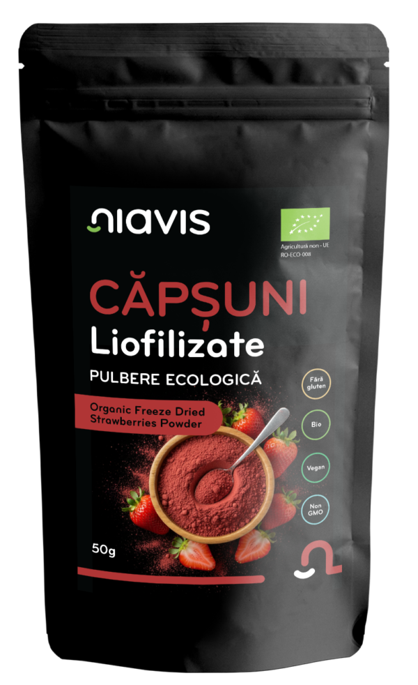 Capsuni Liofilizate Pulbere Ecologica/BIO 50g