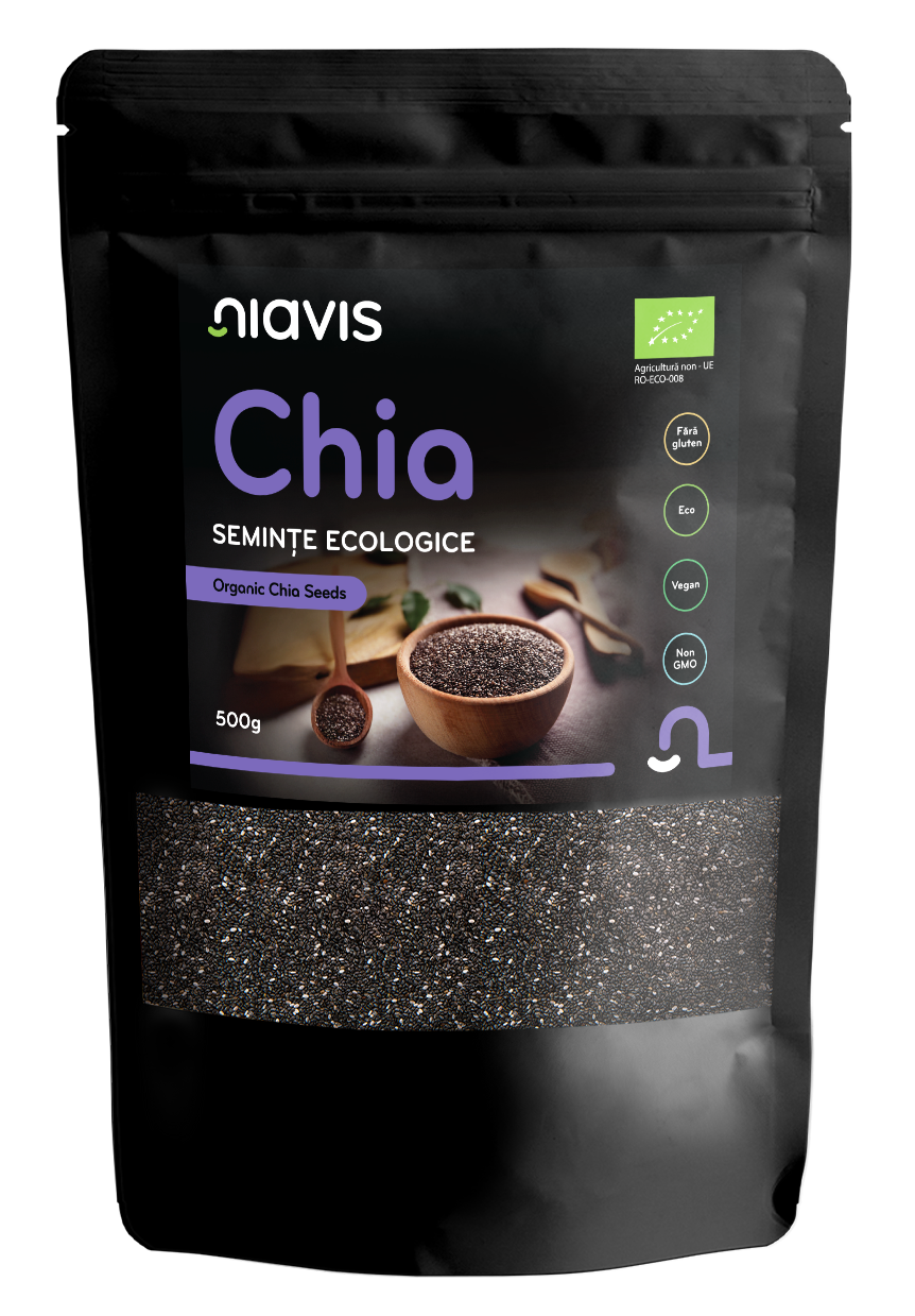 NiavisChia-Seminte-EcologiceBIO-500g Chia Seminte Ecologice/BIO 500g