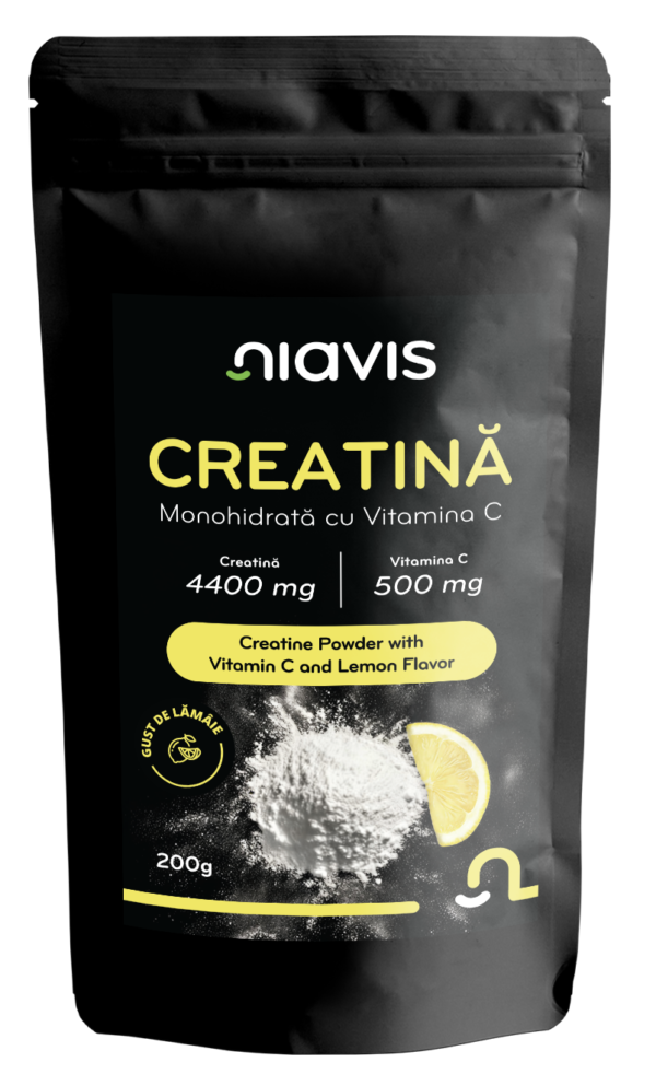 Creatina Monohidrata cu Vitamina C - Gust de Lamaie 200g