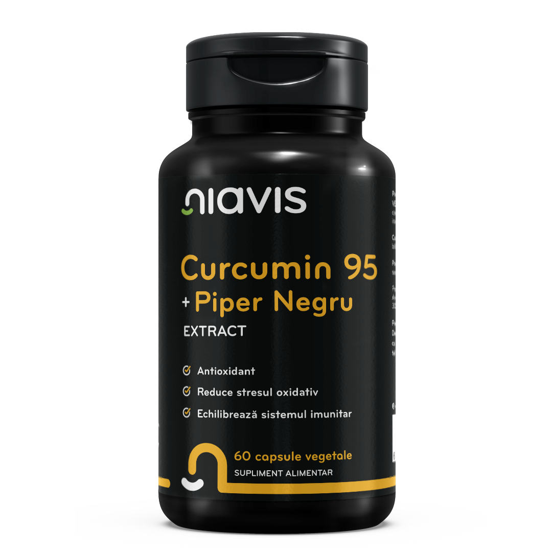 Curcumin 95 + Piper Negru Extract 60cps Curcumin 95 + Piper Negru Extract 60cps