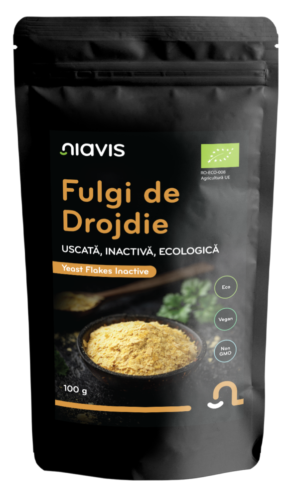 Fulgi Ecologici de Drojdie Uscata Inactiva 100g