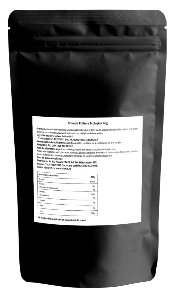 Ghimbir pulbere Ecologica/BIO 60g