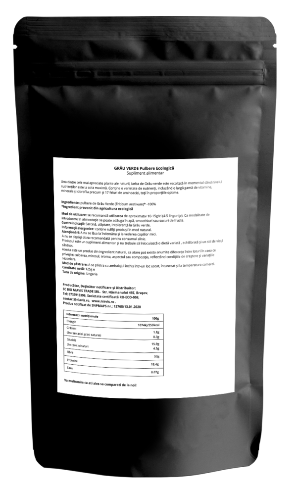 Grau Verde Pulbere Ecologica/BIO 125g