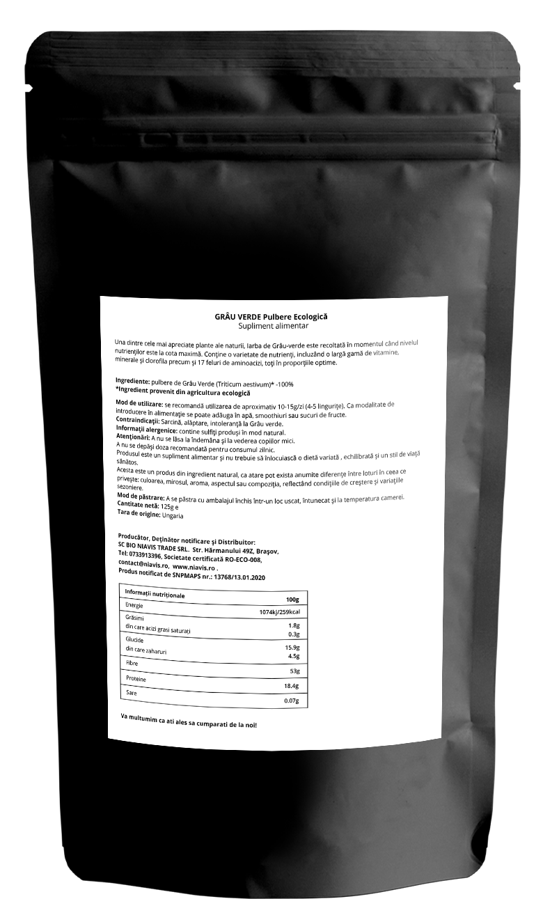 Grau Verde Pulbere Ecologica/BIO 125g Grau Verde Pulbere Ecologica/BIO 125g
