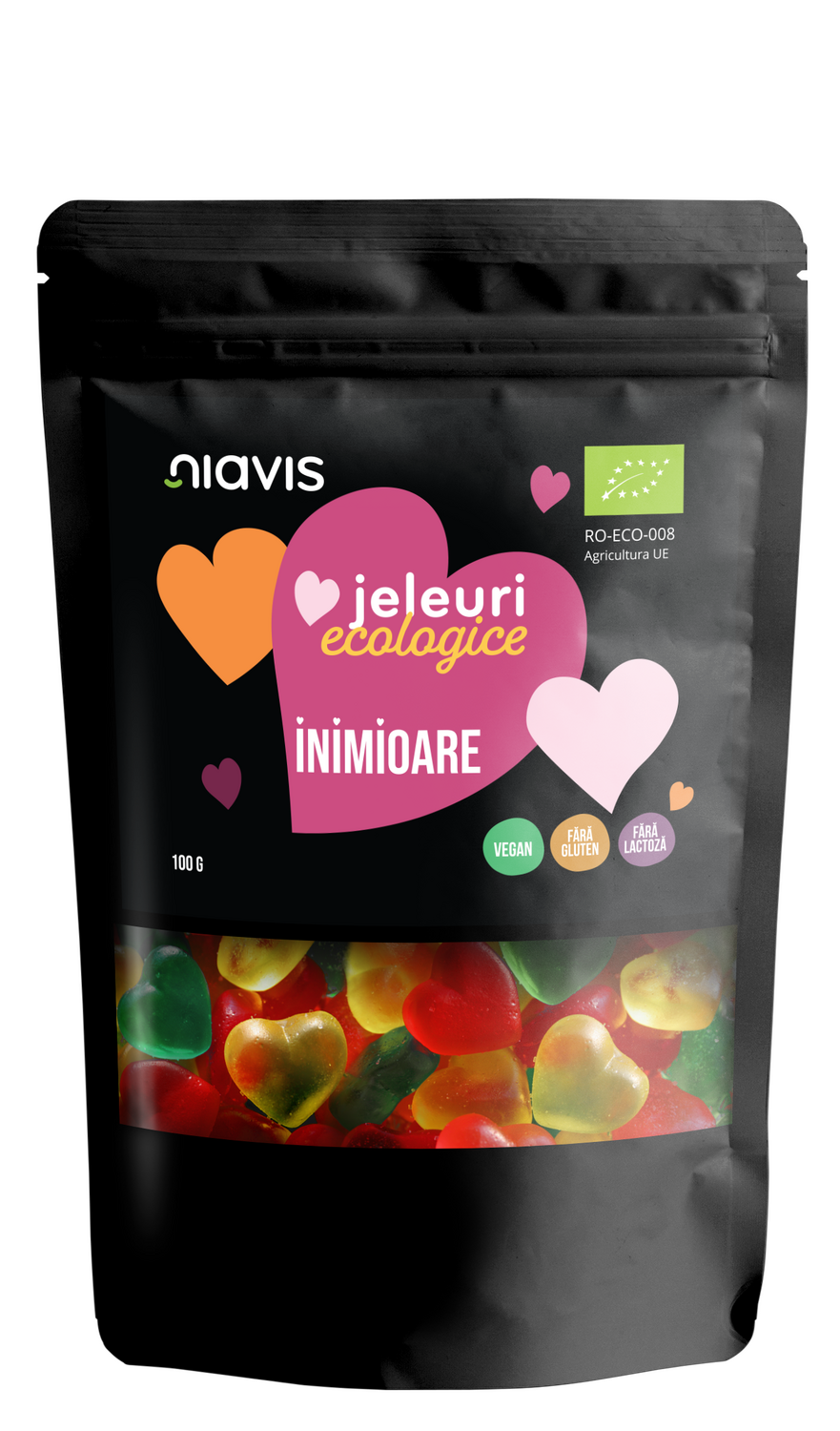 Jeleuri Ecologice "Inimioare" 100g Jeleuri Ecologice "Inimioare" 100g