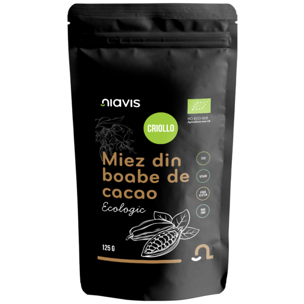 Miez din Boabe de Cacao Criollo Ecologice/BIO 125g