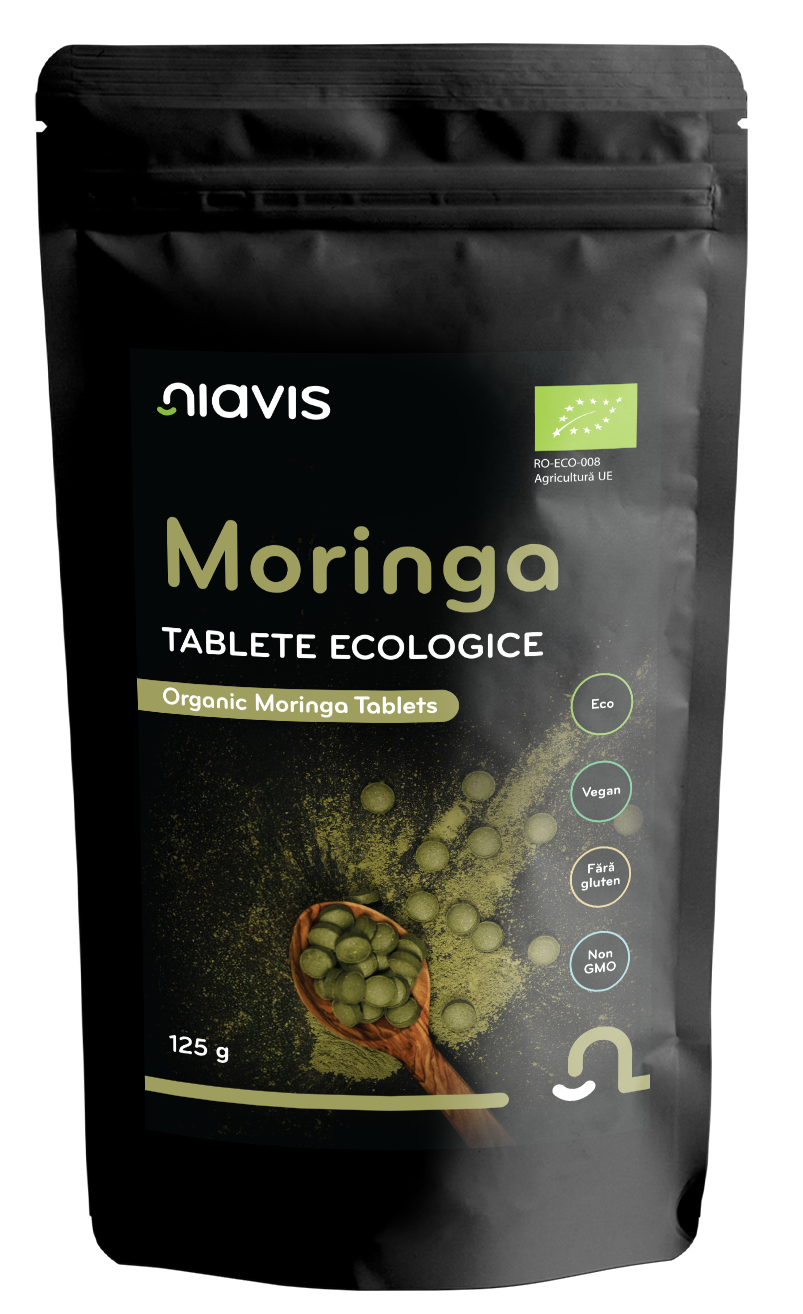 Moringa Tablete Ecologice/BIO 125g Moringa Tablete Ecologice/BIO 125g