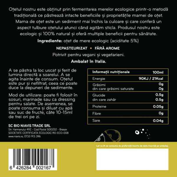 Otet din Cidru de Mere Nefiltrat Ecologic/BIO 250ml