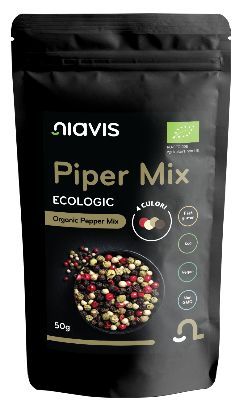 Piper Mix - 4 Culori Ecologic/BIO 50g Piper Mix - 4 Culori Ecologic/BIO 50g