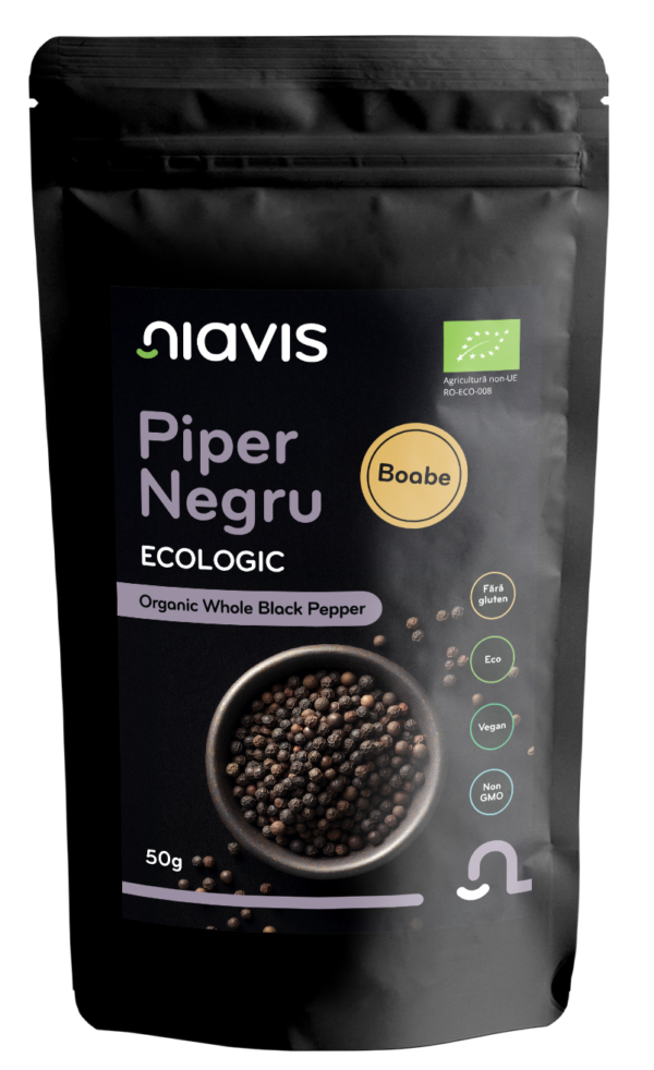 Piper Negru Boabe Ecologic/Bio 50g