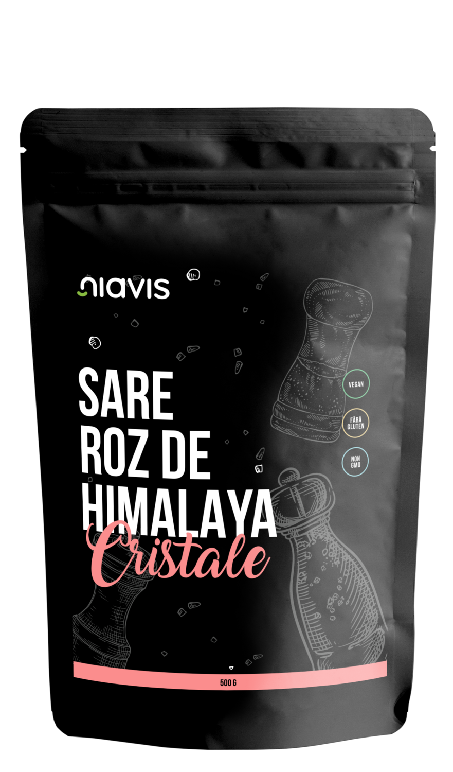 Sare Roz de Himalaya Cristale 500g Sare Roz de Himalaya Cristale 500g