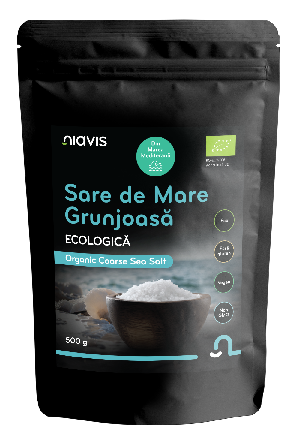 Sare de Mare Grunjoasa Ecologica/BIO 500g Sare de Mare Grunjoasa Ecologica/BIO 500g