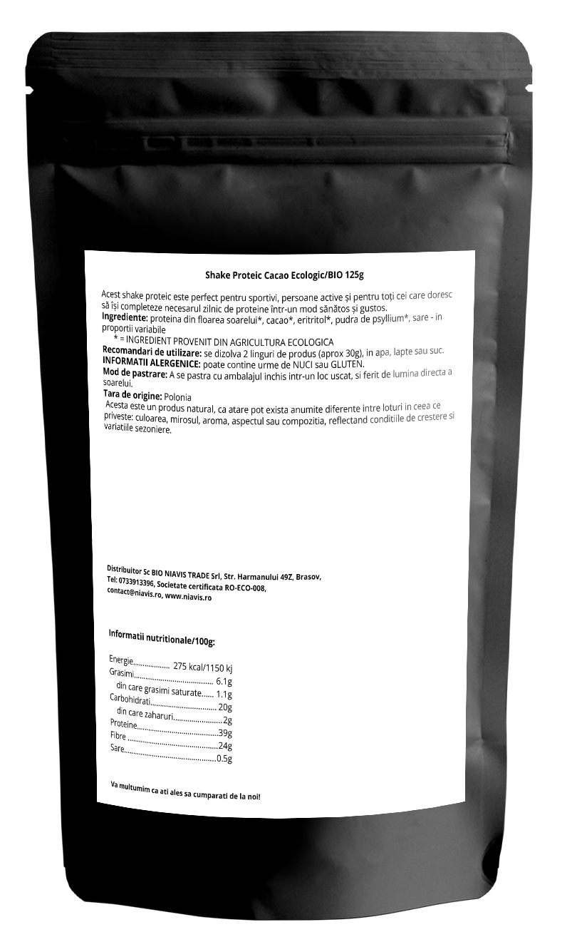<span class="notranslate">Shake Proteic Cacao Ecologic/BIO 125g</span> - Image 2