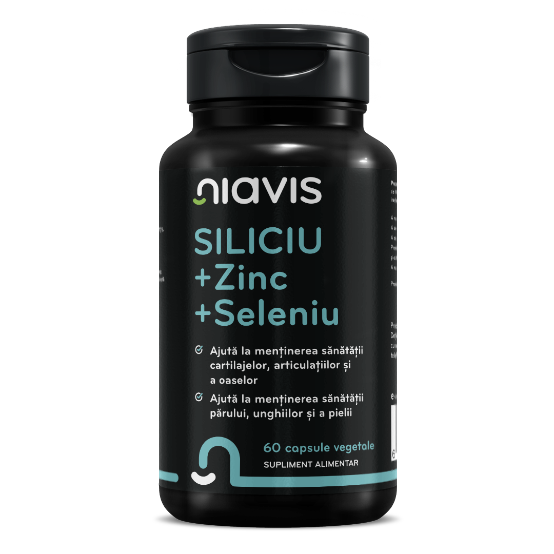 NiavisSiliciu-Zinc-Seleniu-60cps Siliciu + Zinc + Seleniu 60cps