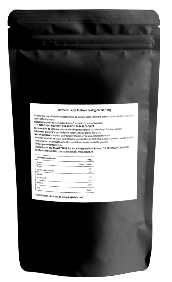 Turmeric Latte Pulbere Ecologica/Bio 150g