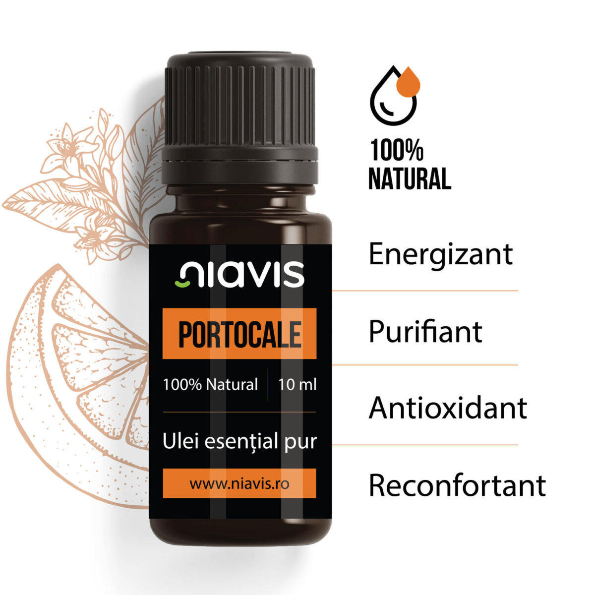 Ulei Esential de Portocale 10ml Ulei Esential de Portocale 10ml