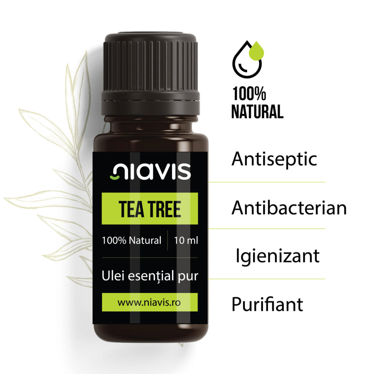 Ulei Esential de Tea Tree 10ml Ulei Esential de Tea Tree 10ml