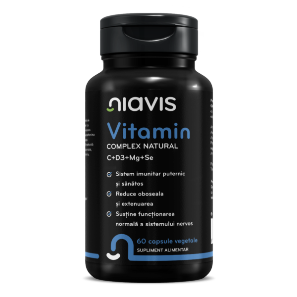 Vitamin Complex Natural C+D3+Mg+Se 60 cps