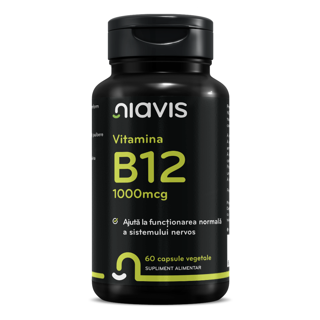 NiavisVitamina-B12-1000mcg-60cps Vitamina B12 1000mcg 60cps