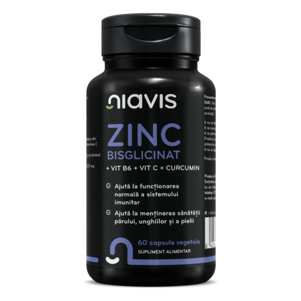 ZINC Bisglicinat + Vit B6 + Vit C + Curcumin 60 cps