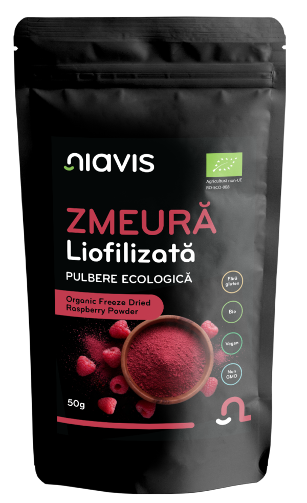 Zmeura Liofilizata Pulbere Ecologica/BIO 50g