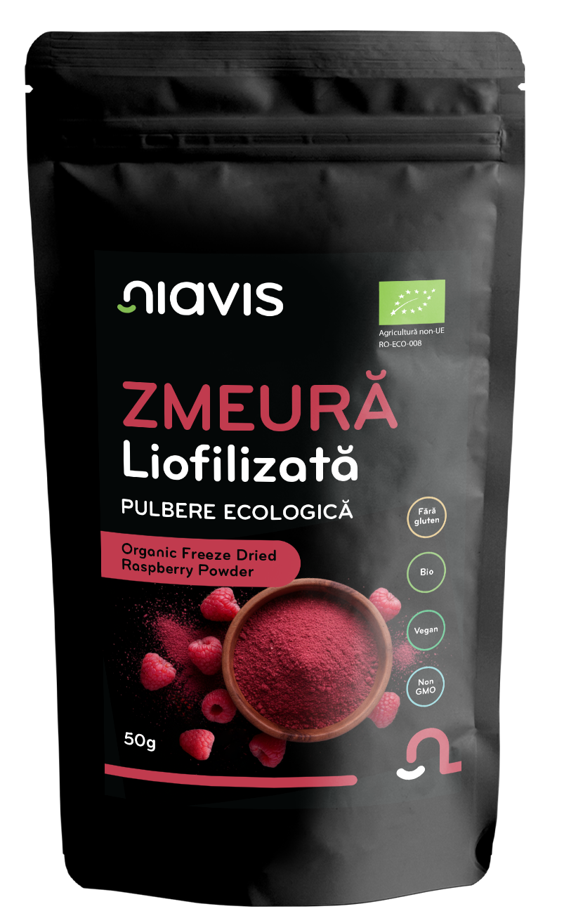 Zmeura Liofilizata Pulbere Ecologica/BIO 50g Zmeura Liofilizata Pulbere Ecologica/BIO 50g