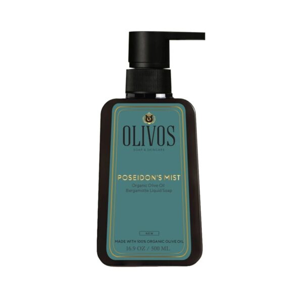 Sapun lichid Poseidon's Mist cu ulei de masline si parfum de bergamota