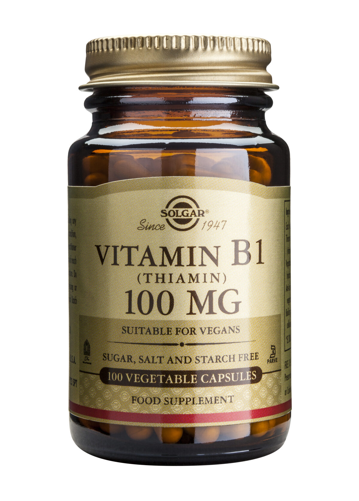 Vitamin B1 100mg 100 veg.caps. Vitamin B1 100mg 100 veg.caps.