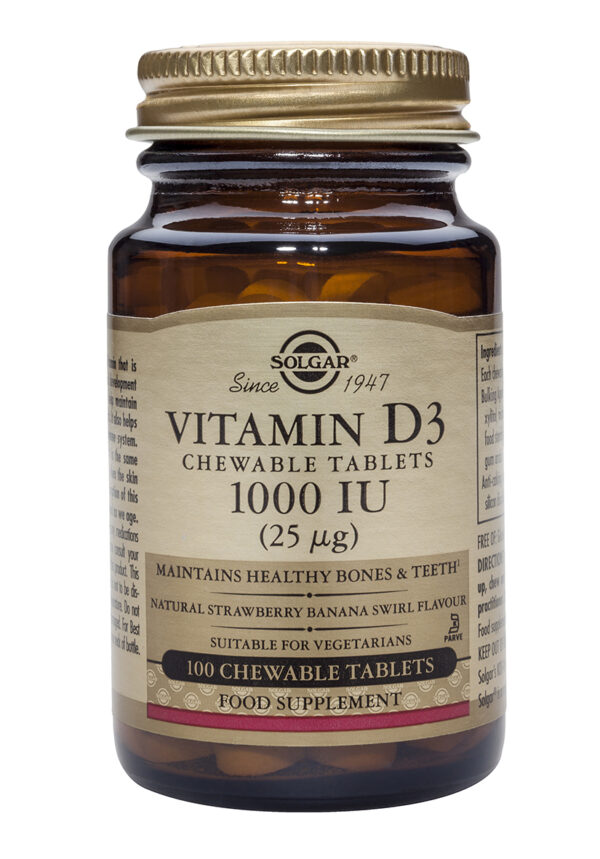 Vitamin D-3 1000 IU chewable 100 tablete